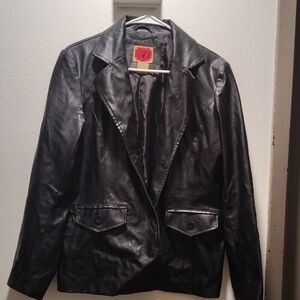 RVT Black Leather Jacket